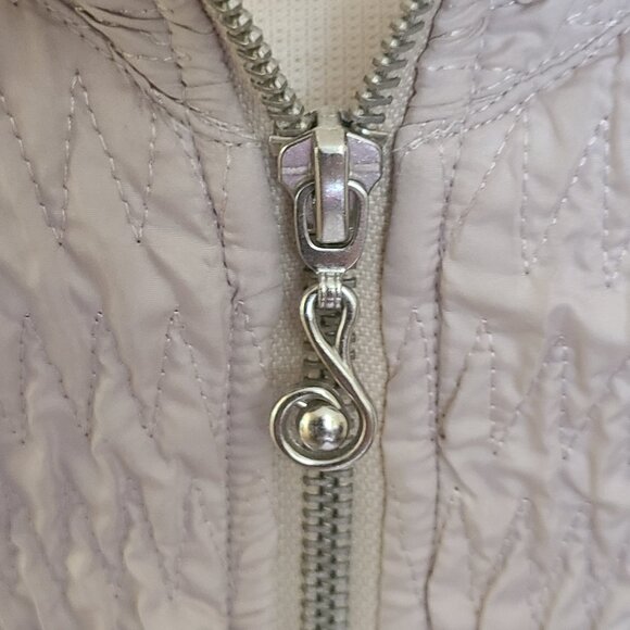 Samuel Dong Beige Tan Textured Zip Front Vest - XS - Picture 2 of 7